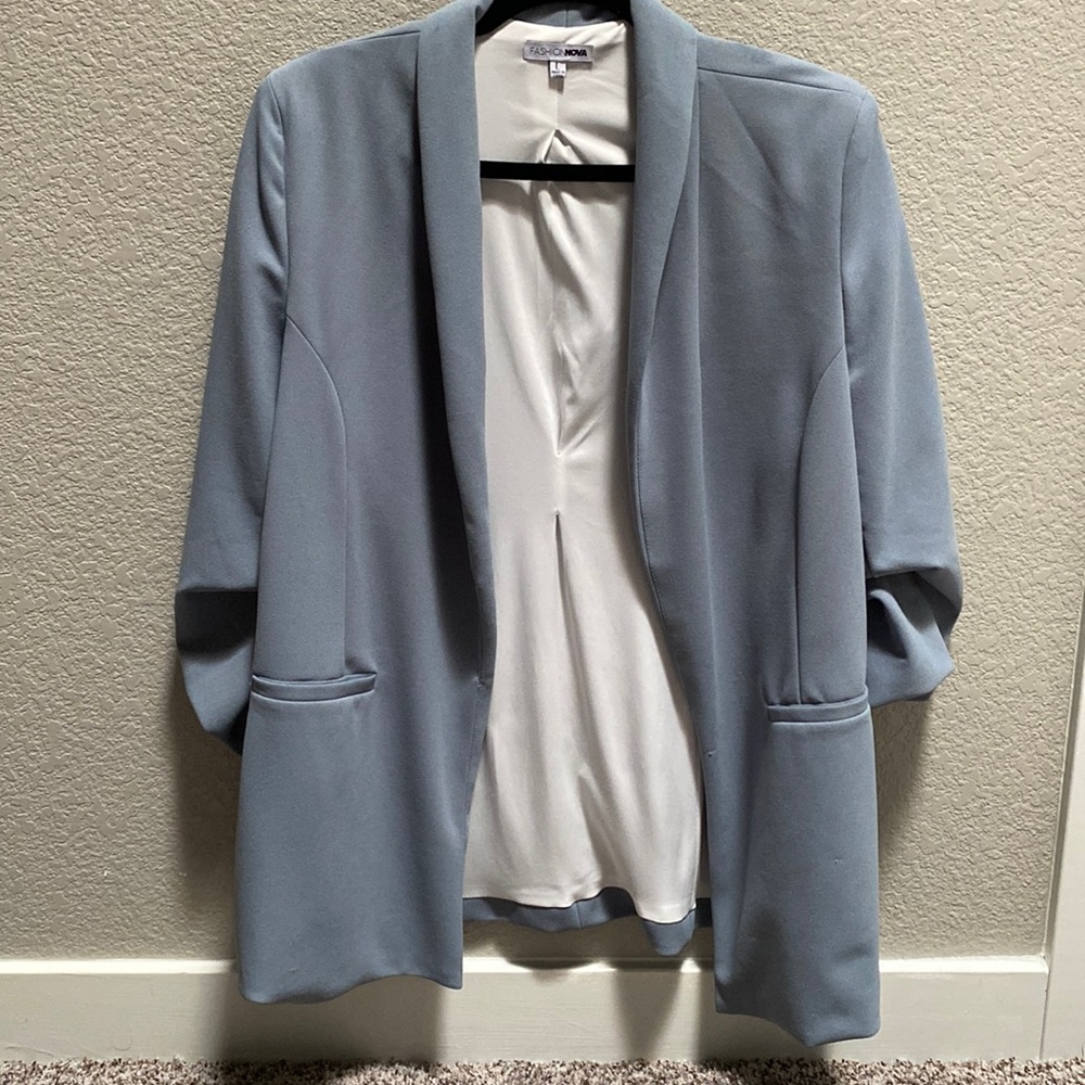 Baby blue blazer